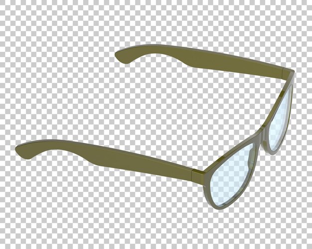 Sun glasses isolated on background 3d rendering illustration