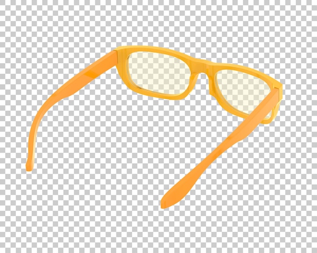 Sun glasses isolated on background 3d rendering illustration