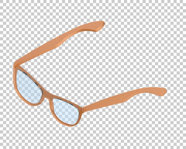Sun glasses isolated on background 3d rendering illustration