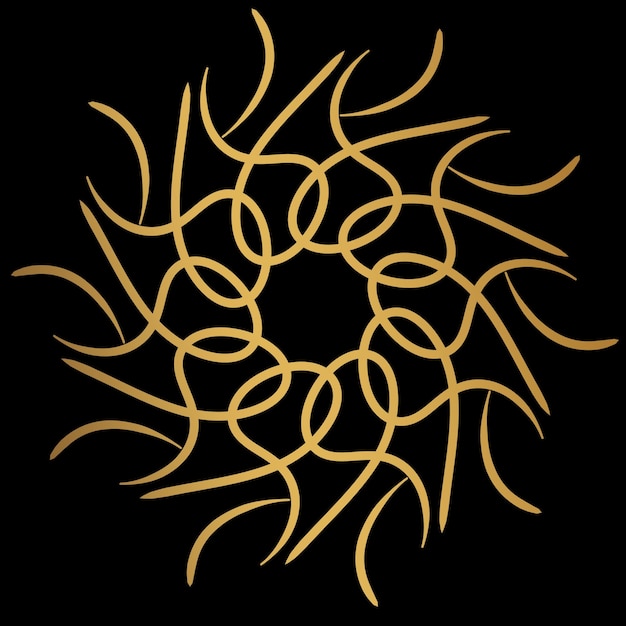 sun golden seamless transparent background luxury template element psd file