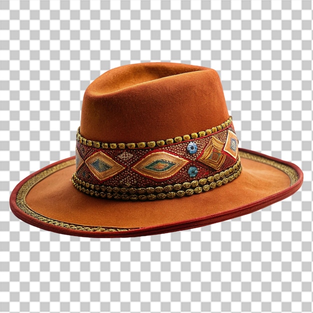 PSD sun hat png isolated on transparent background