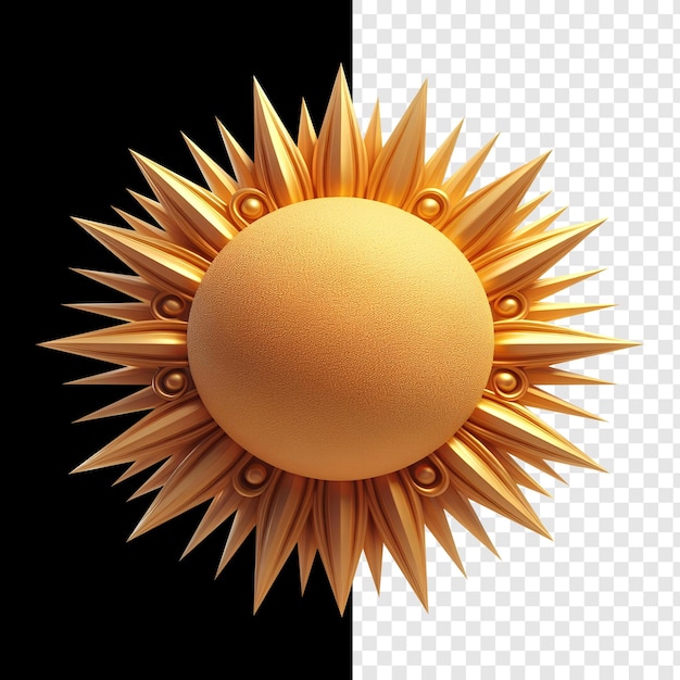 Sun shape 3d psd