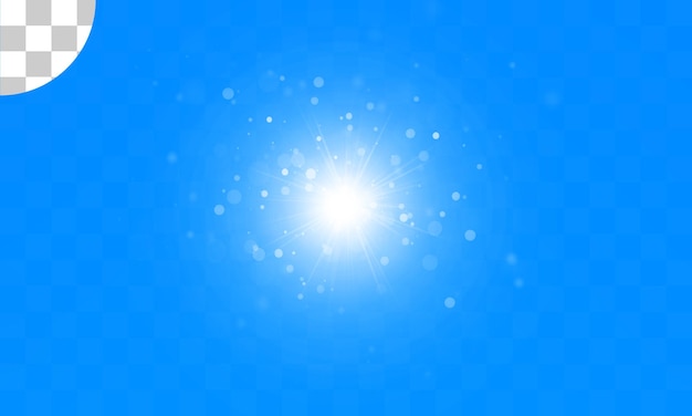 太陽の光と青い空の光