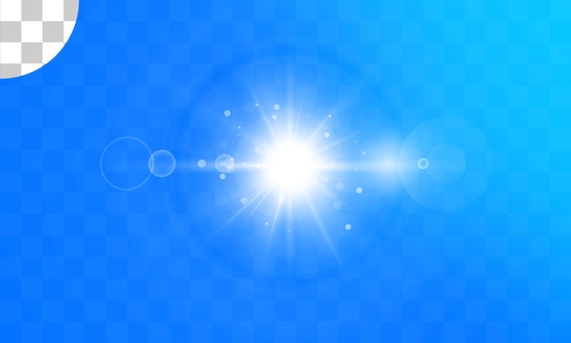 太陽の光と青い空の光