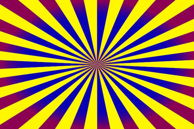 sunburst background blue yellow and red colors