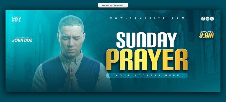 Sunday Prayer Facebook Cover Free PSD