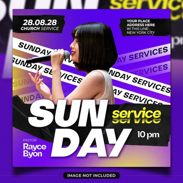 PSD sunday service church design