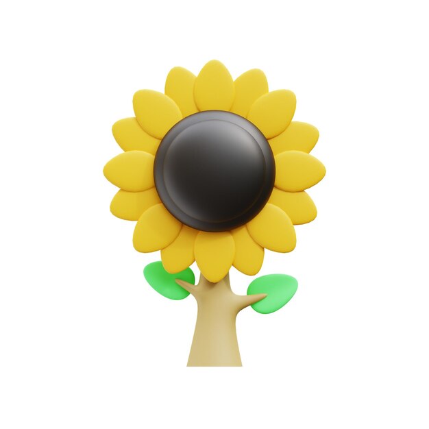 Sunflower 3d icon