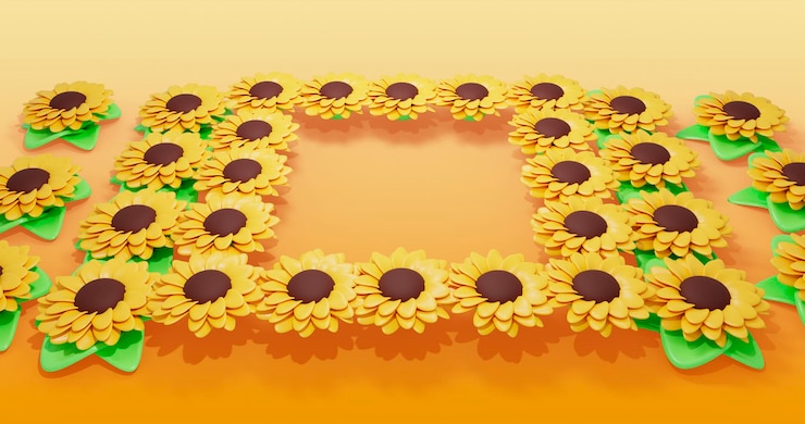 PSD sunflower backgrounds