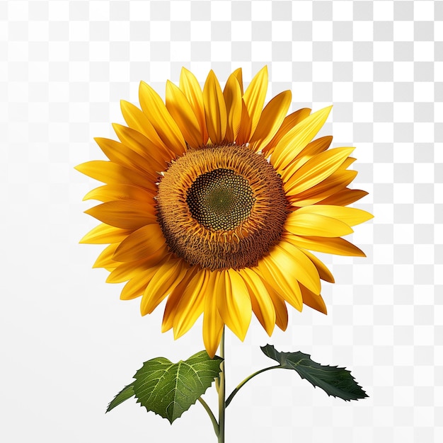 Sunflower isolated on transparent background