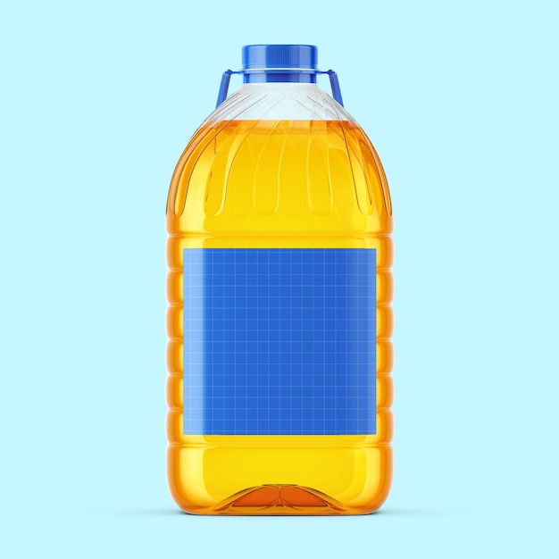 Sunflower oil 5 liter mockup