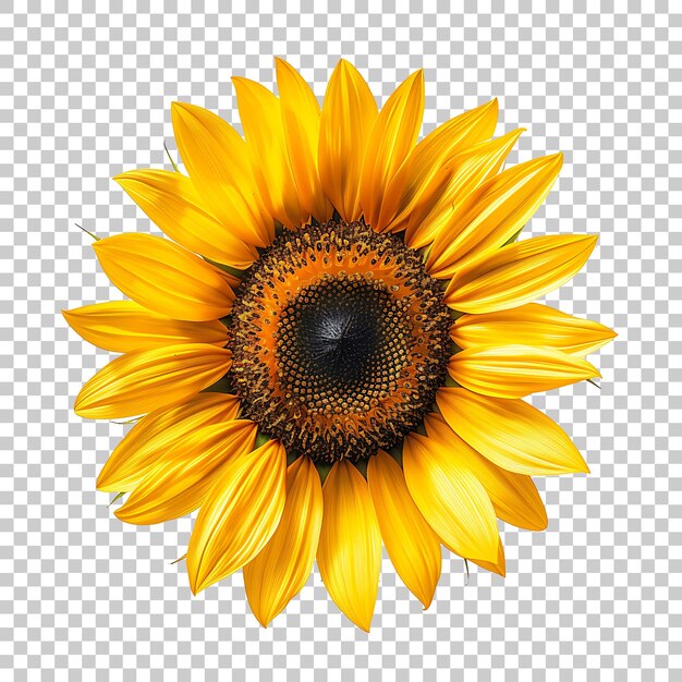 PSD sunflower png con sfondo trasparente