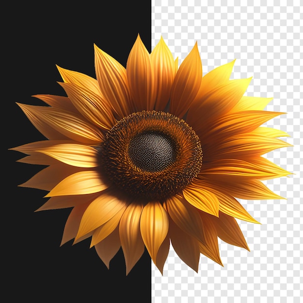 Sunflower transpernt psd