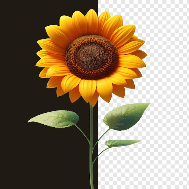 Sunflower transpernt psd