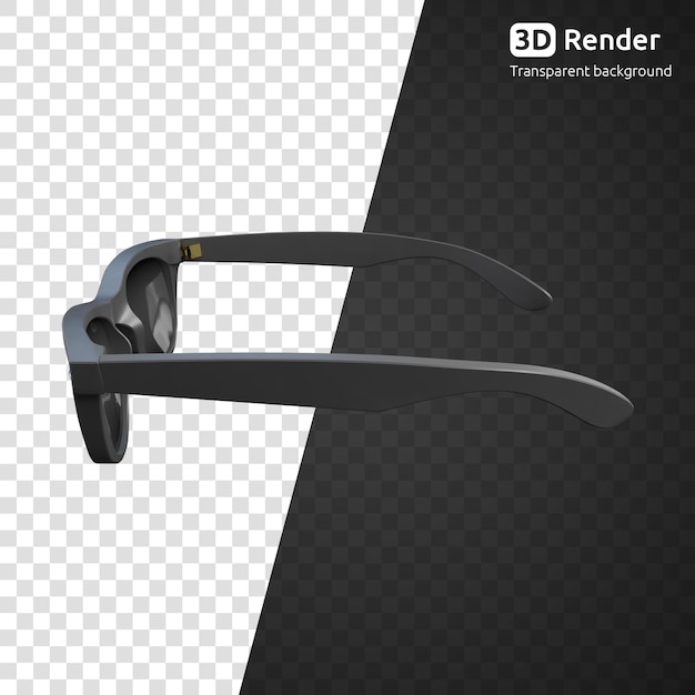 PSD gli occhiali da sole 3d rendono isolati