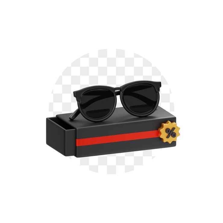 PSD продажа солнцезащитных очков 3d иллюстрация