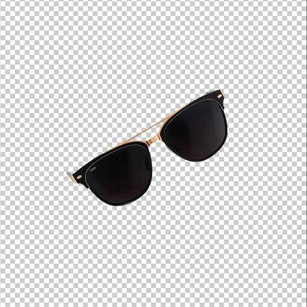 sunglasses and a white hat isolated on the white background