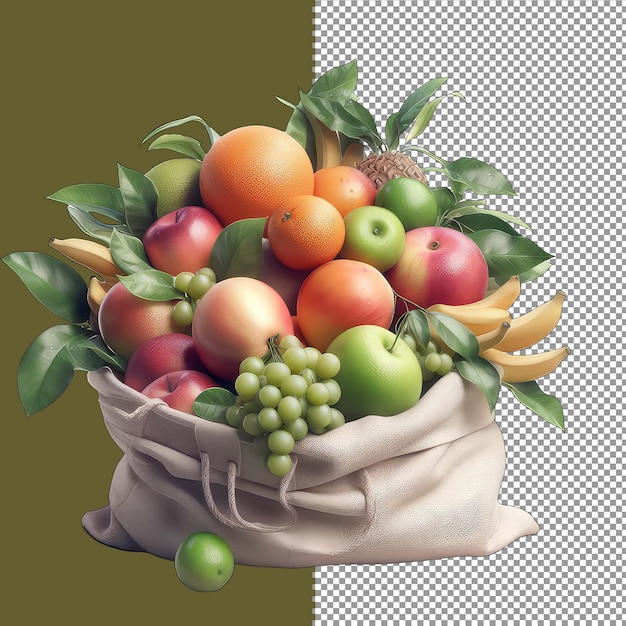 PSD sunkissed fruit heap png