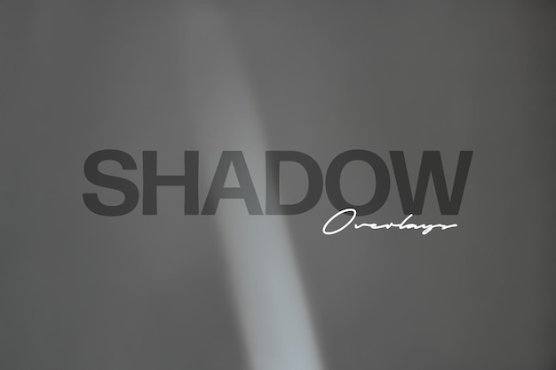 PSD sunlight shadow overlay mockup