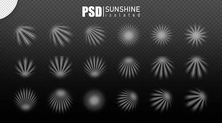 PSD sunrise light effect