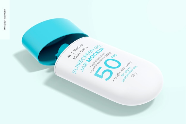 Sunscreen Gel Jar Mockup