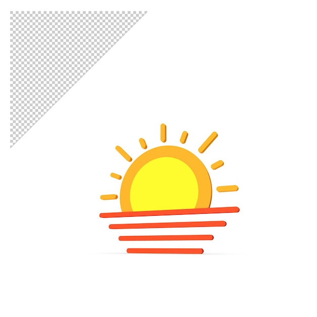 PSD sunset icon png