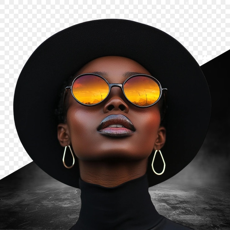 PSD sunset reflection portrait