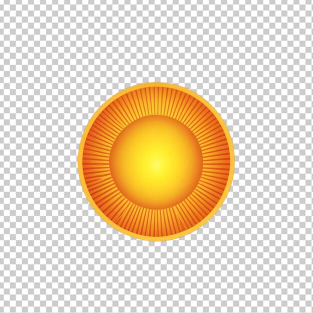PSD sunshineretro oranje stralen achtergrond illustratie