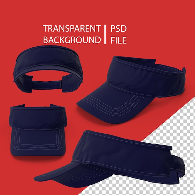 PSD sunvisor cap png