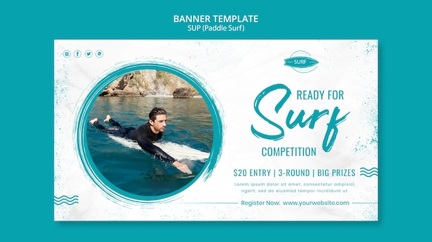 PSD sup banner template design