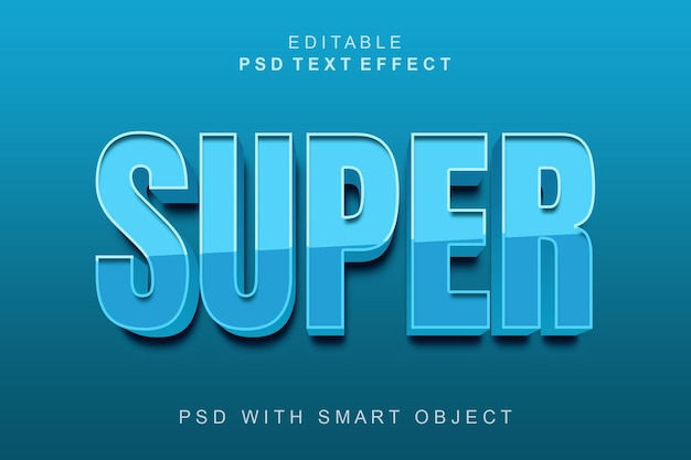 Super 3d teksteffect