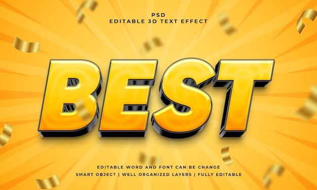 Super best deal promo 3d editable psd text effect with background