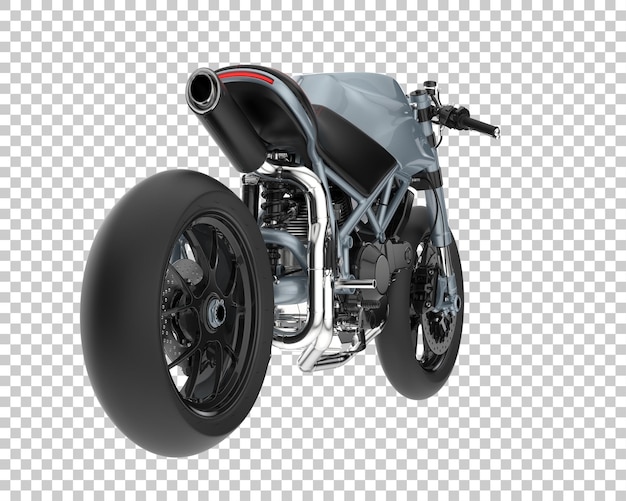 Super bike on transparent background. 3d rendering - illustration