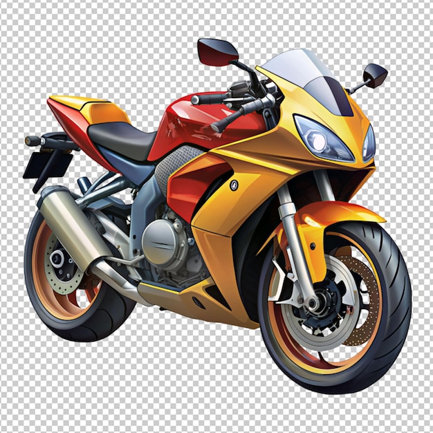 PSD super bike on transparent background