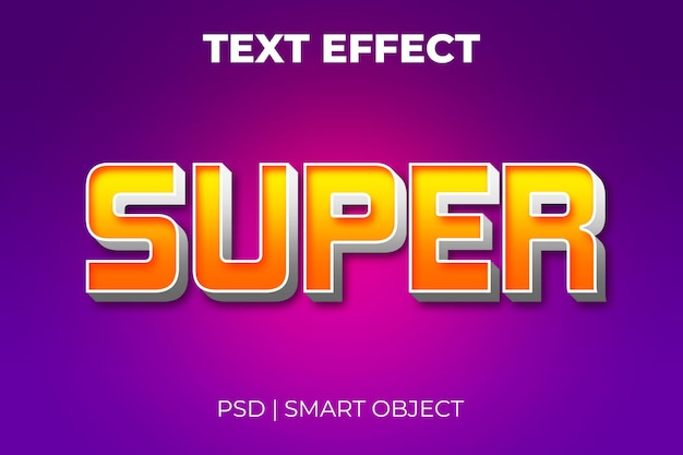 Super cartoon text effect