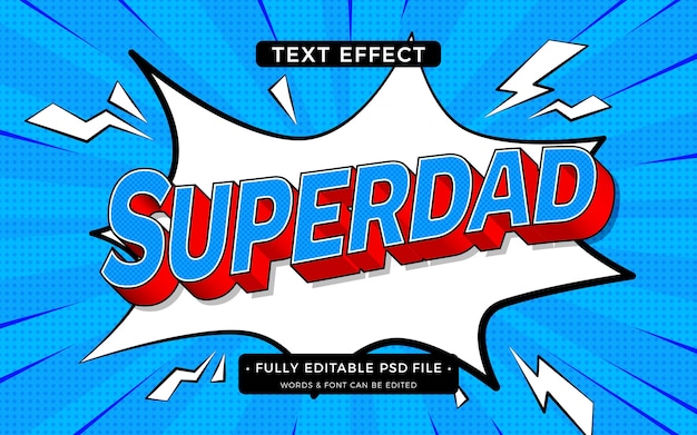 Super dad text effect