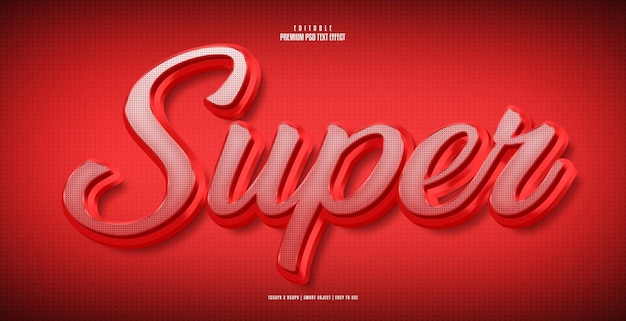 Super editable psd text effect