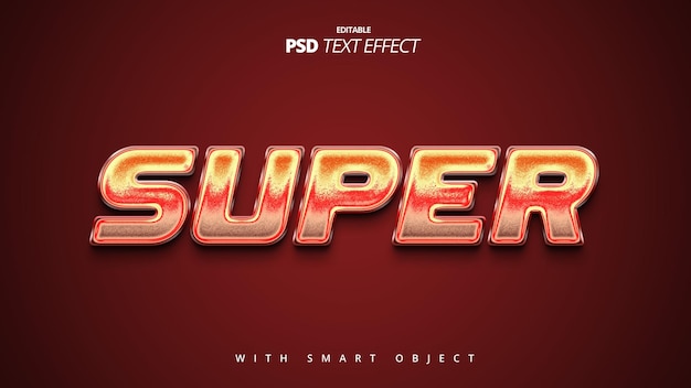 Super editable text effect