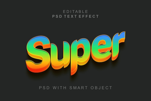 Super Efekt Tekstowy 3d