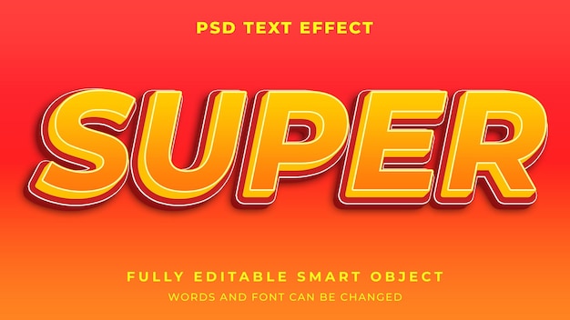 PSD super fast flash sale mockup graphic style editable text effect