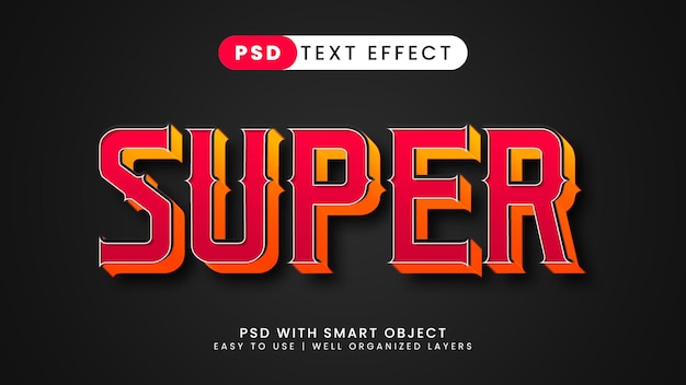 Super heroes cartoon text effect