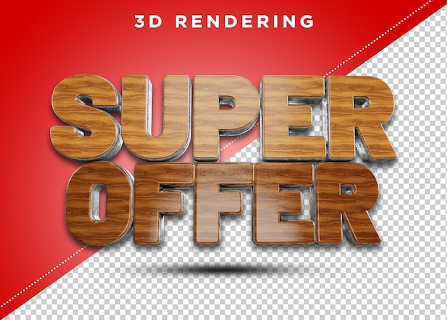 Super Oferta Renderowania Tekstu 3d Psd