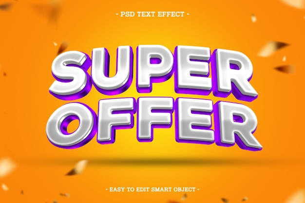 Super Offer Editable Text Effect