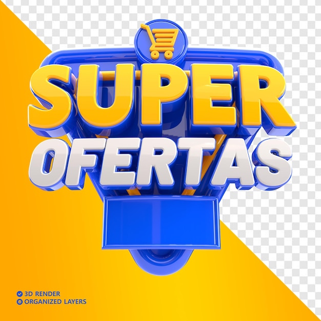 Super offers selo 3d in portuguese for retail
