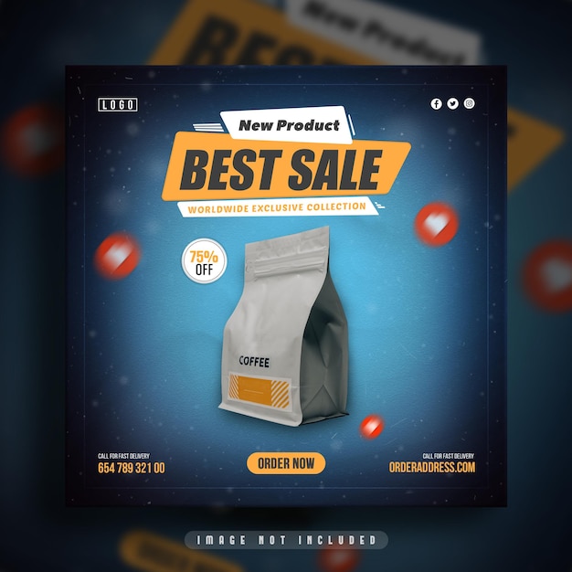 Super sale the best product social media banner