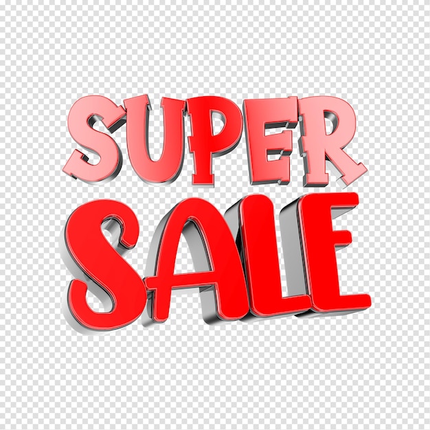 PSD super sale-lettertype