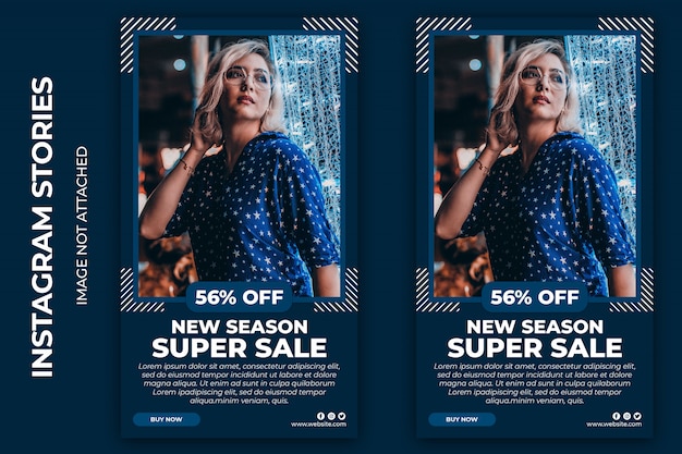 Super sale social banner template