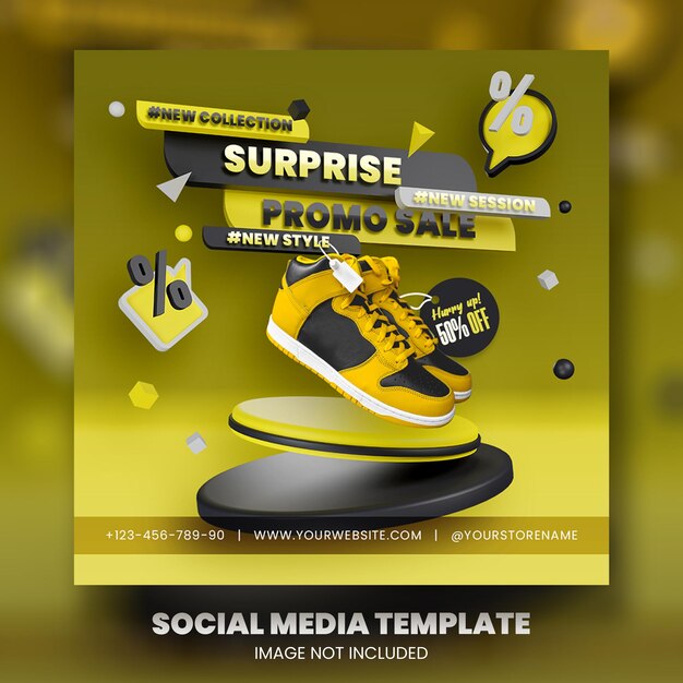 Super sale social media banner template premium psd