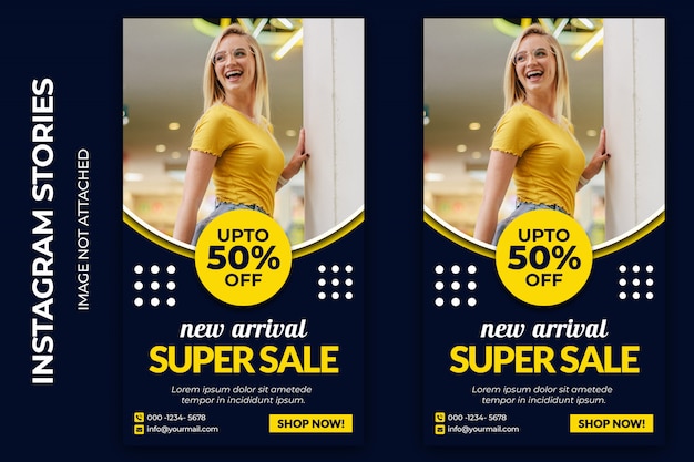 Super sale social story premium psd