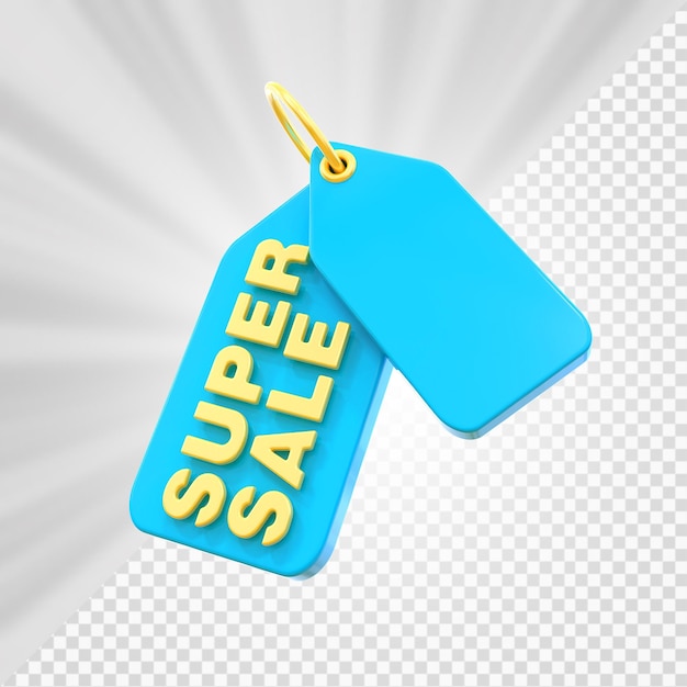 Super sale tag 3d